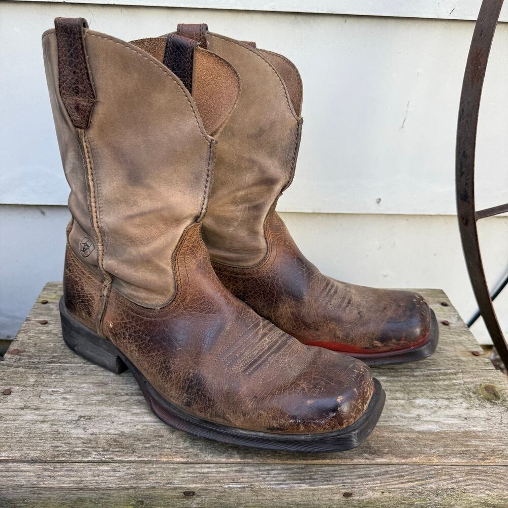 Ariat Rambler 1000231 Size 11.5 D Earth Brown Bomber Cowboy Western Boots